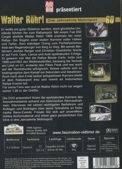 Walter Röhrl - Drei Motorsport DVD Jahrzehnte