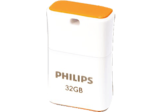 PHILIPS FM04FD85B/10 USB-Stick, 4 GB, Weiß/Orange