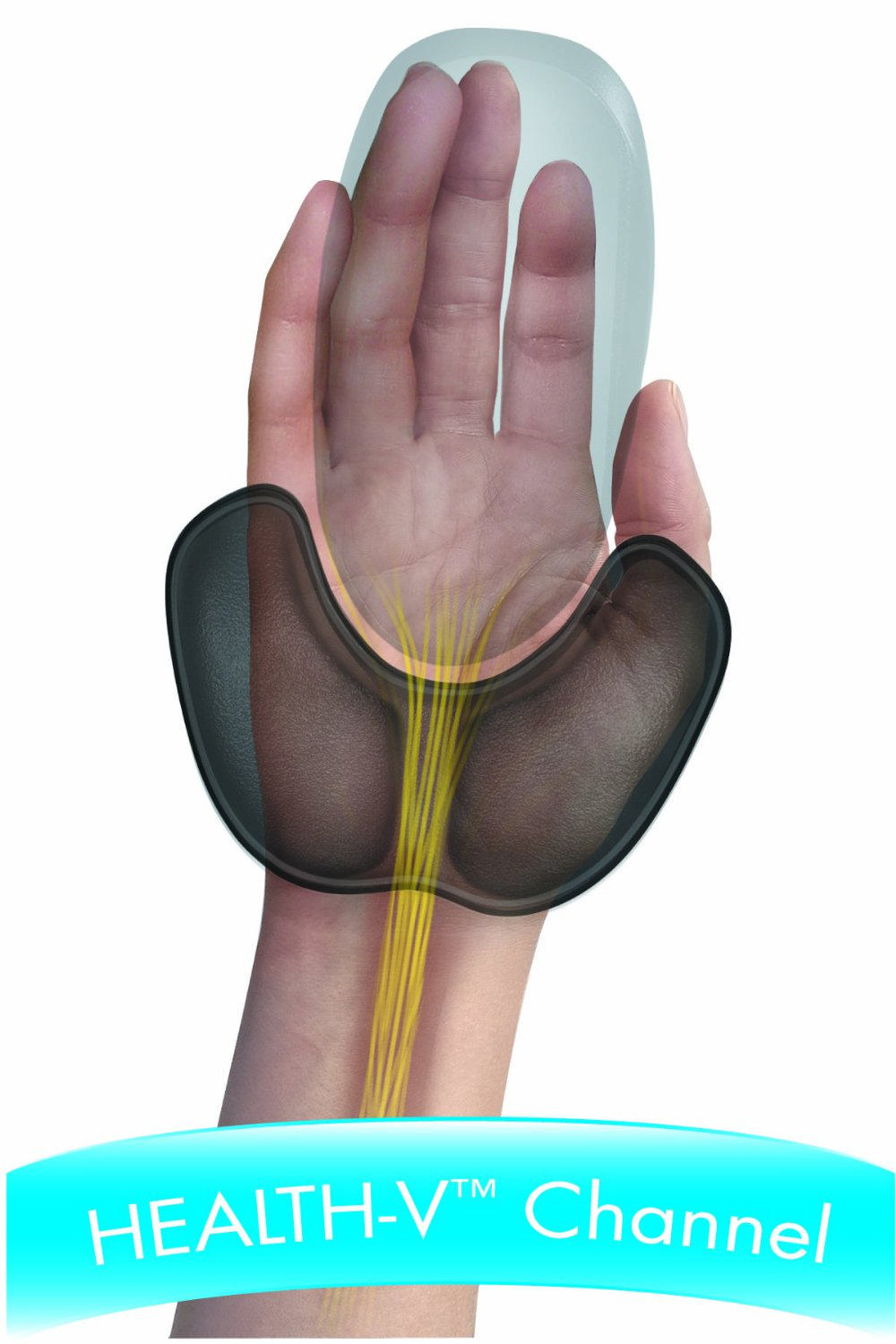FELLOWES Avuç İçi Mouse Desteği Kristal Health-V Siyah