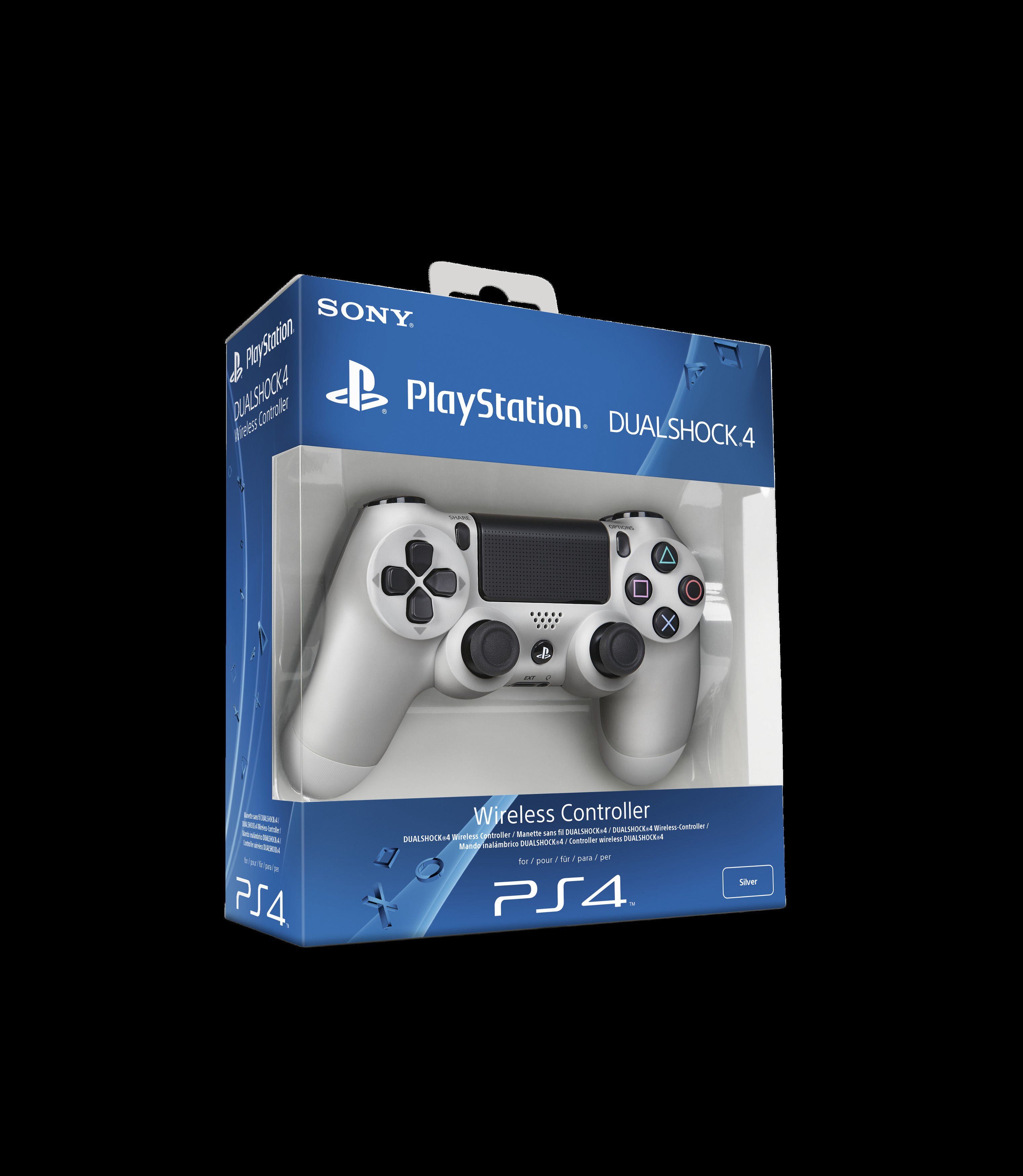 SONY PS4 Wireless DUALSHOCK®4 Controller Silber für PlayStation 4