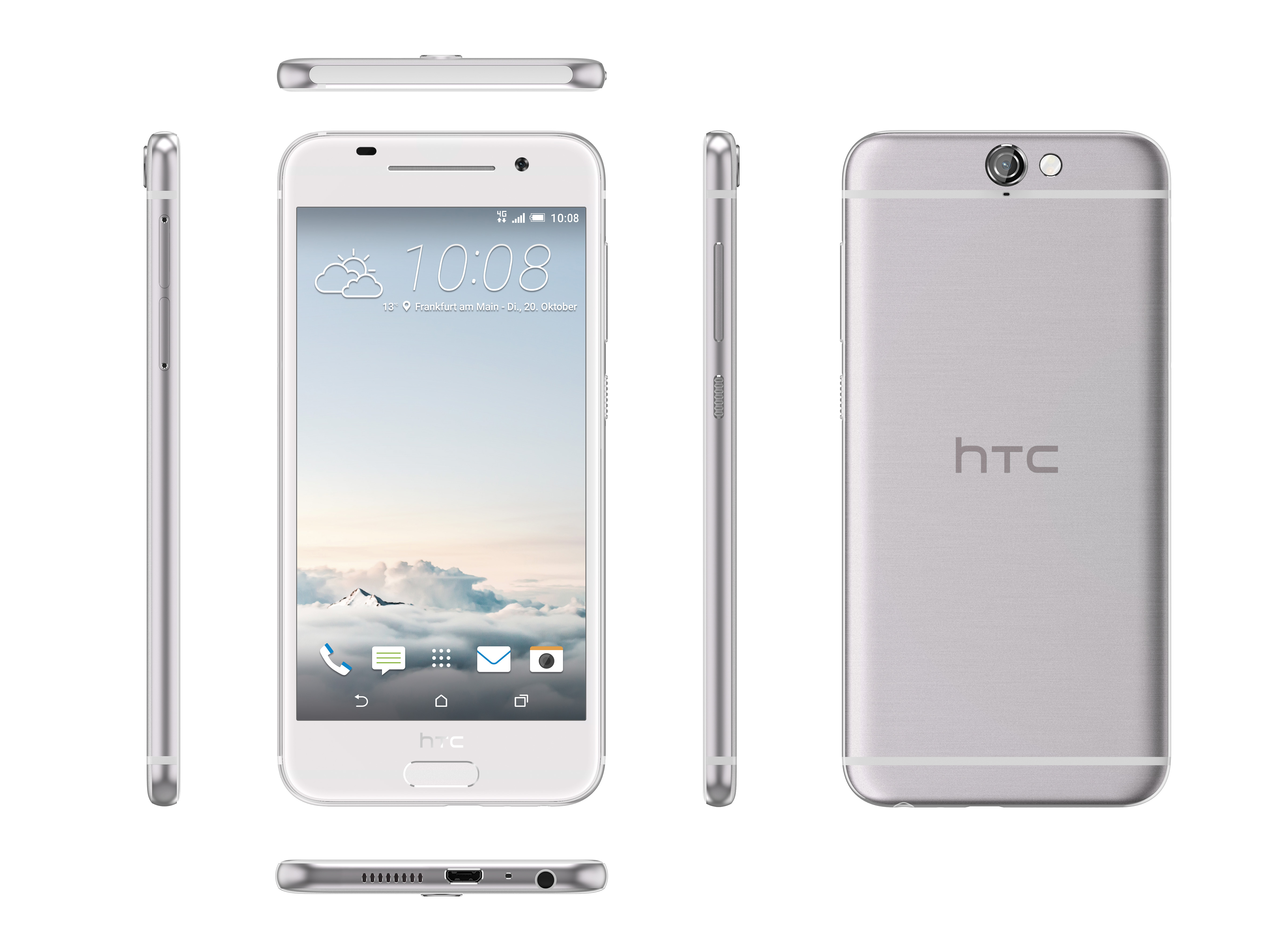 HTC One A9 16 GB Silber