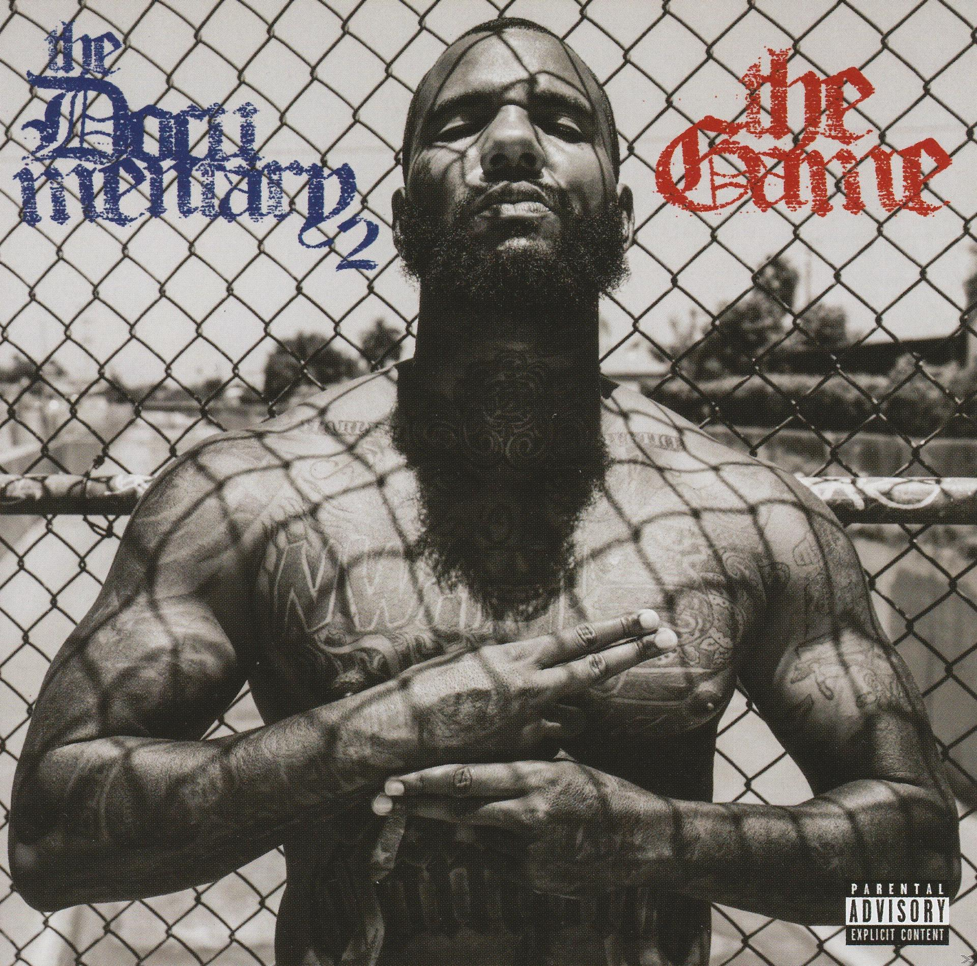 Albumcover: muskulöser Mann, Tätowierungen, Maschendrahtzaun. Titel 'The Documentary 2' und 'The Game'.