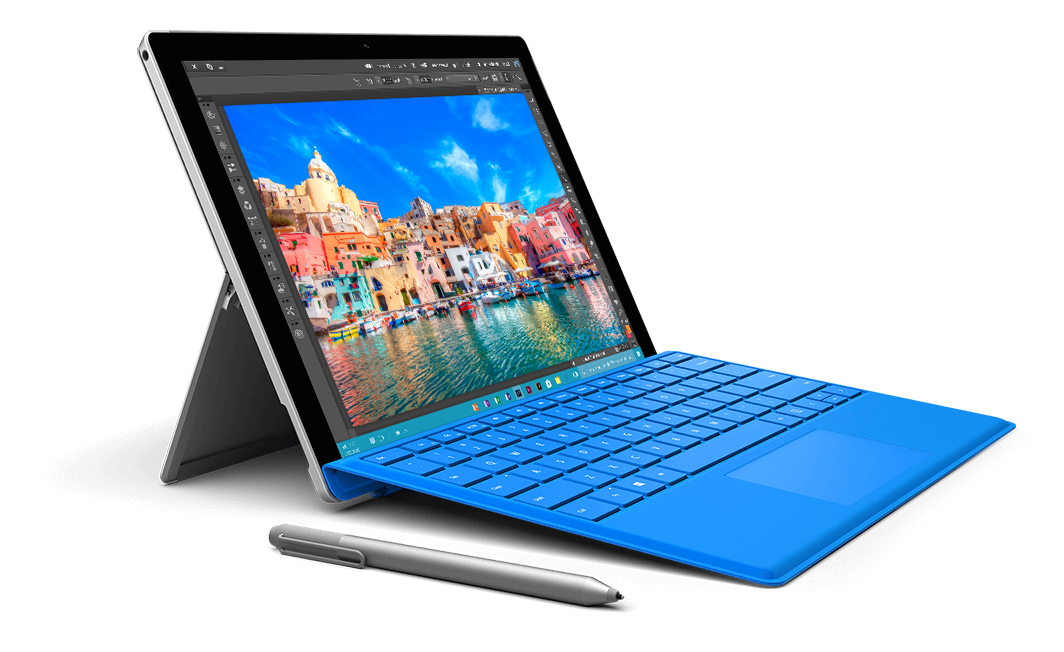 MICROSOFT Surface Pro 4 – 4 GB / 128GB i5 inkl. Surface Pro 4 Type Cover Schwarz (DQQ-00003)