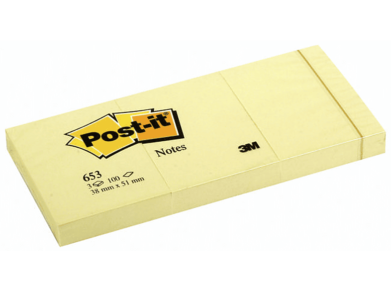 3M Post-İt Not Sarı 100 Yaprak 38x51mm Fiyat & Özellik | MediaMarkt