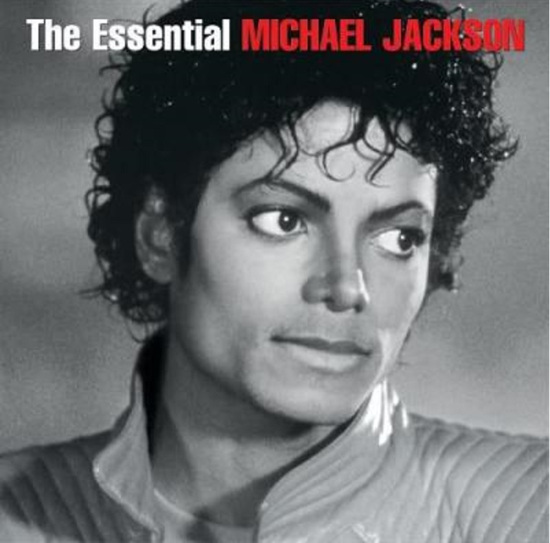Albumhoes met een zwart-witfoto van Michael Jackson.