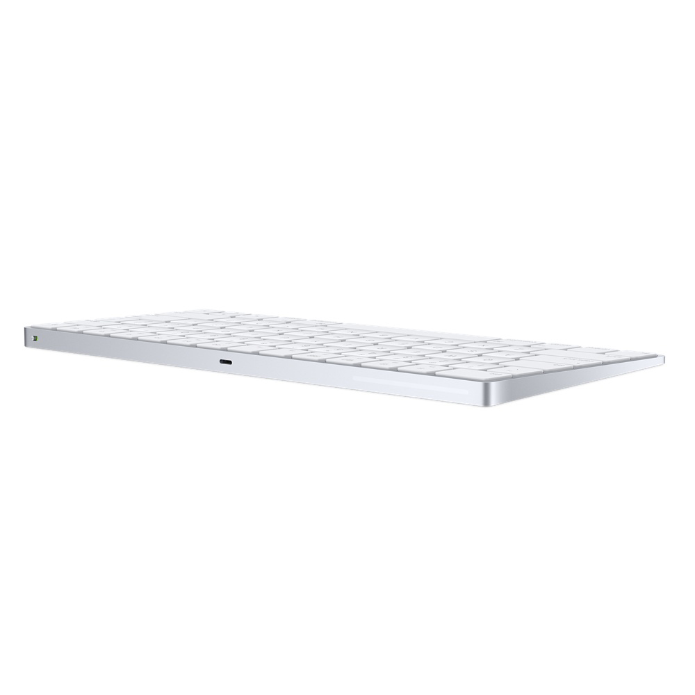 APPLE MLA22D/A Magic Keyboard, Tastatur, Aluminium/Weiß Scissor, kabellos