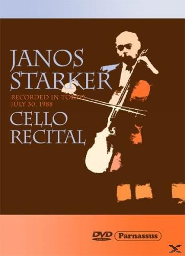 DVD-Cover, Janos Starker spielt Cello, Text 'Cello Recital'.