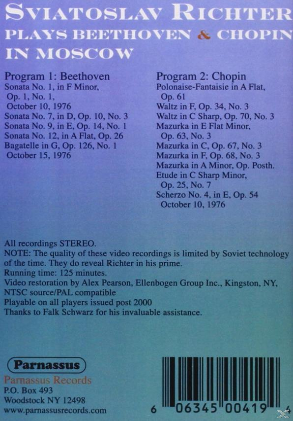 Richter Svjatoslav - Richter In Moscow 1976  - (DVD)