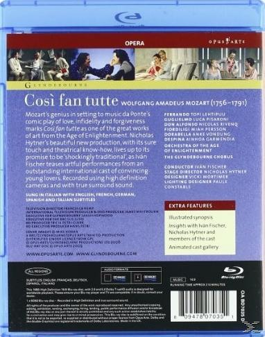 VARIOUS, Orchestra Of The Age Of Enlightenment, The Glyndenbourne Chorus - Cosi Fan Tutte  - (Blu-ray)