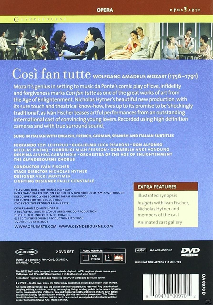 Enlightenment, Age Of The - Cosi Tutte The Orchestra Glyndenbourne VARIOUS, Of Fan (DVD) Chorus -