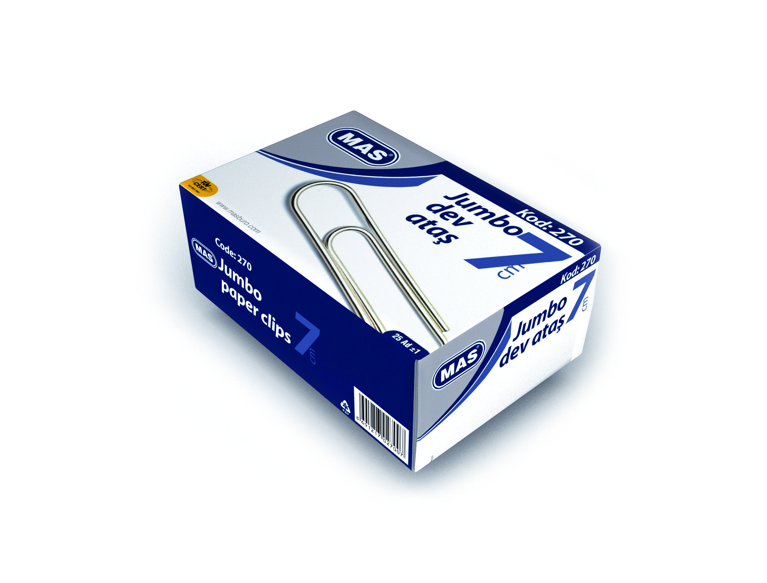 MAS Dev Ataş (Jumbo Tip) Boy 7 cm