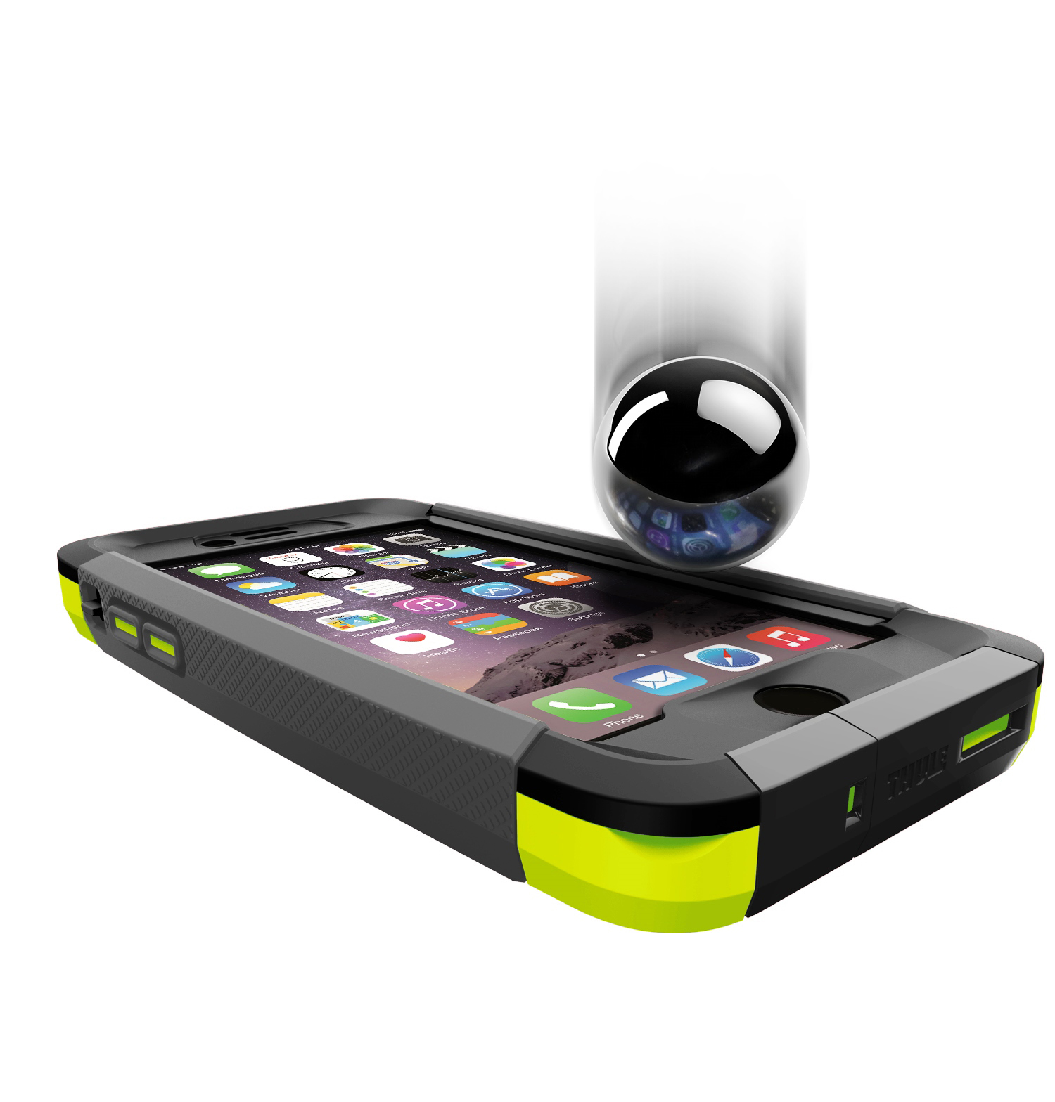 THULE TAIE5125FL/DS Atmos X5, Full Cover, Apple, iPhone 6, iPhone 6s Plus, Grau/Grün