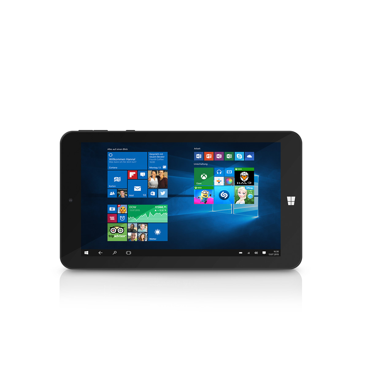 TREKSTOR SurfTab wintron, Tablet, 16 GB, 7 Zoll, Schwarz