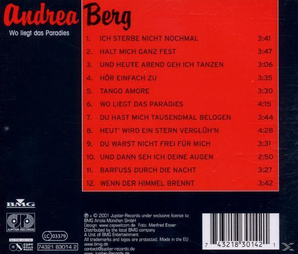 CD-Cover-Art mit Titelliste auf rotem Hintergrund; Künstlername oben.