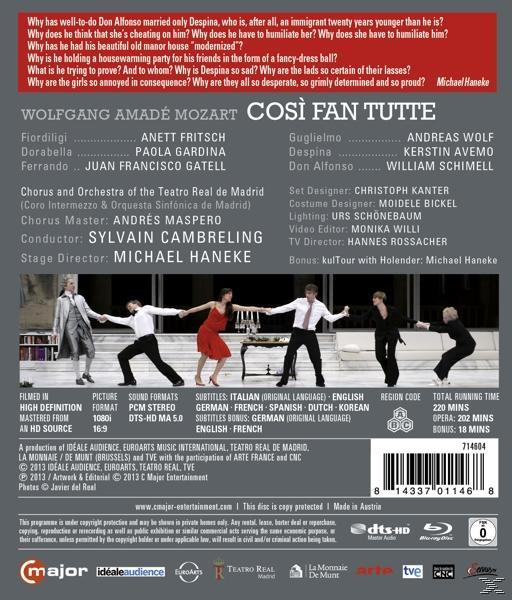 Fritsch/Gardina, Cambreling/Fritsch/Gardina/Gatell - Così Fan Tutte  - (Blu-ray)