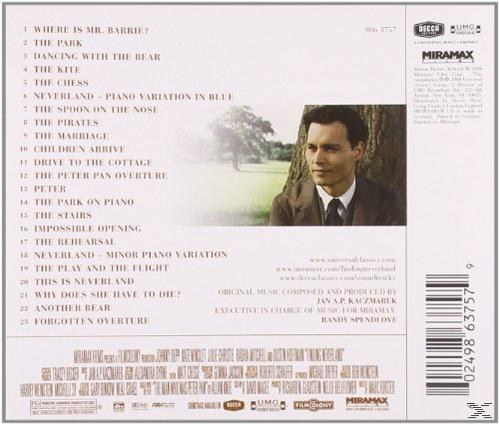 Rückseite einer CD. Zeigt einen Mann im Wald und die Titelliste. Enthält Filmtitel und Credits.