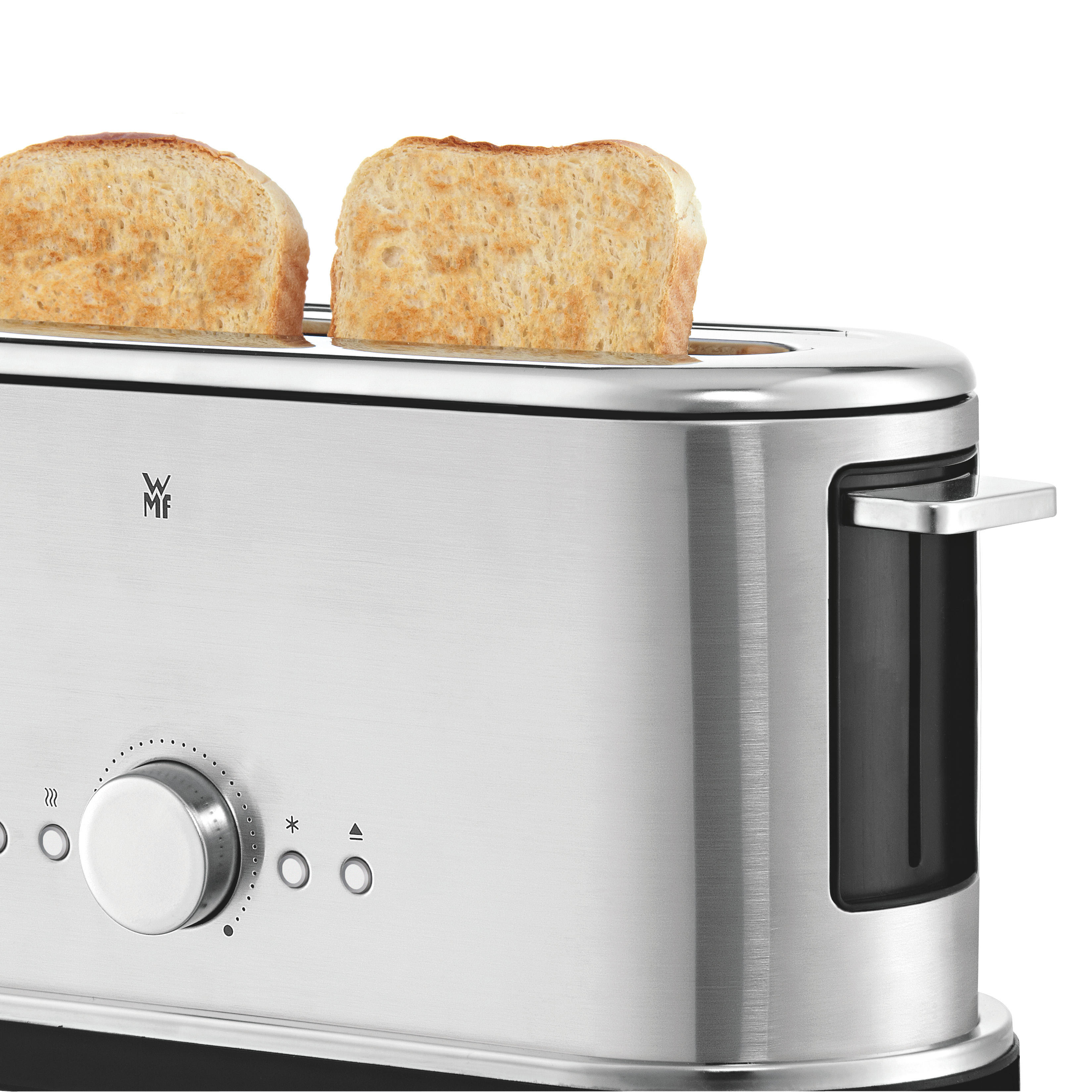 WMF 04.1406.0012 Lineo Toaster Edelstahl matt/Schwarz (900 Watt, Schlitze: 1)