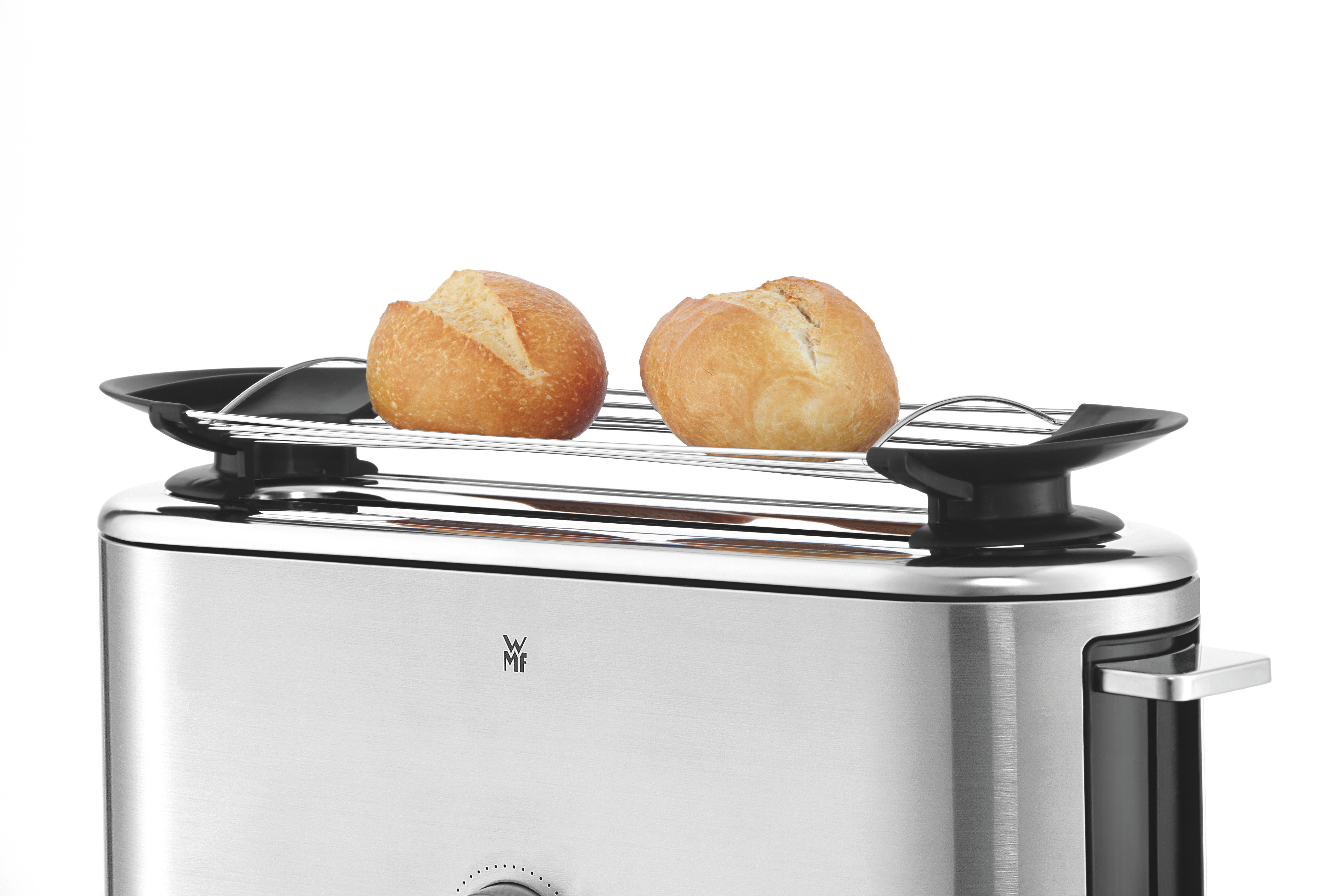 WMF 04.1406.0012 Lineo Toaster Edelstahl matt/Schwarz (900 Watt, Schlitze: 1)