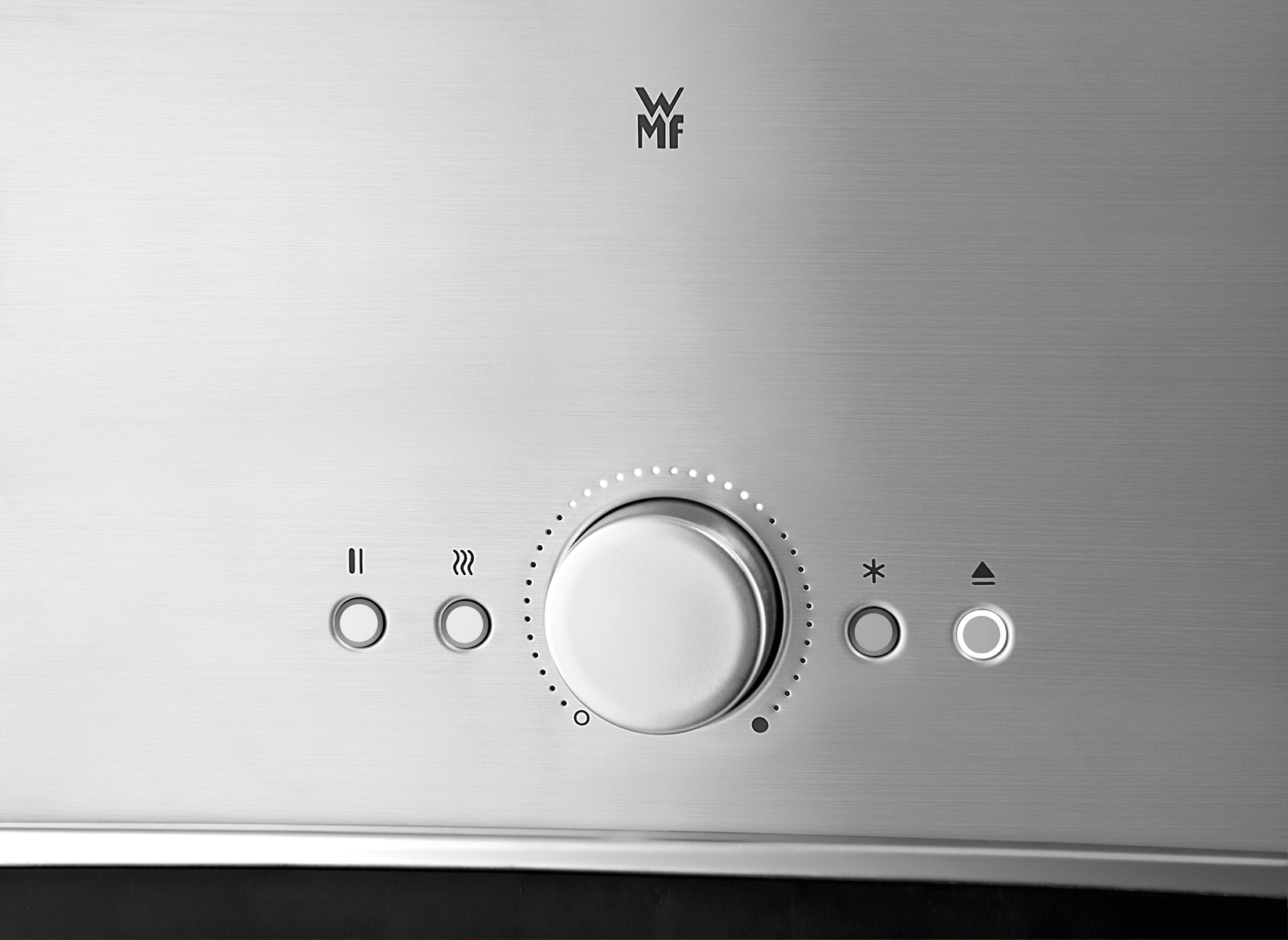 WMF 04.1406.0012 Lineo Toaster Edelstahl matt/Schwarz (900 Watt, Schlitze: 1)