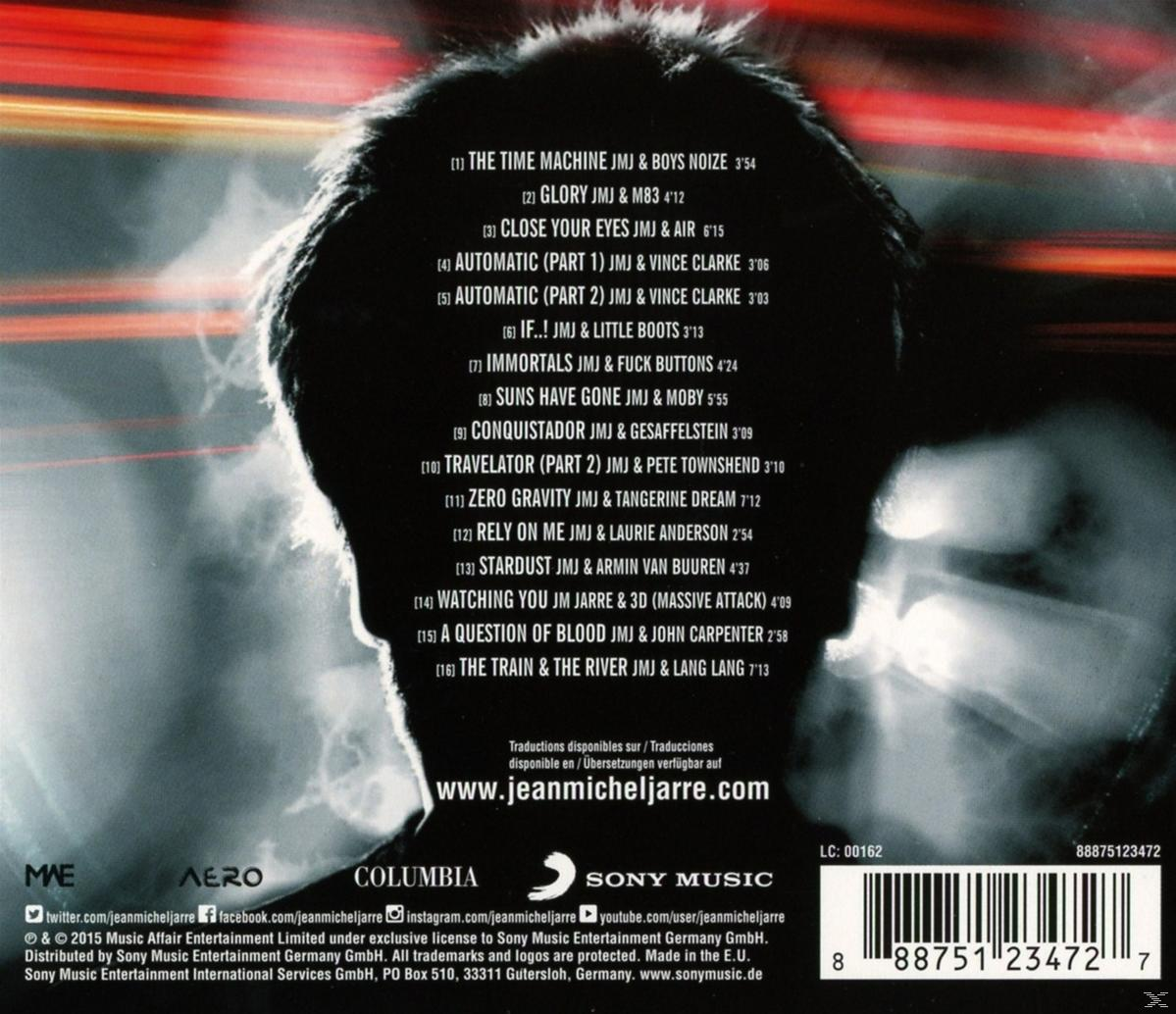 Album borító számlistával. A háttér egy sötét ember sziluettje fénycsíkokkal.