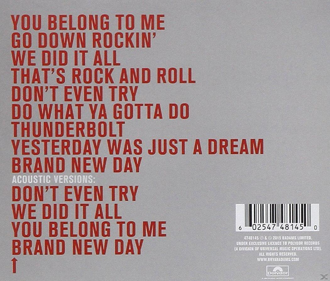 Albumcover mit rotem Text auf grauem Hintergrund. Songtitel und Barcode sind sichtbar. Polydor-Logo unten.