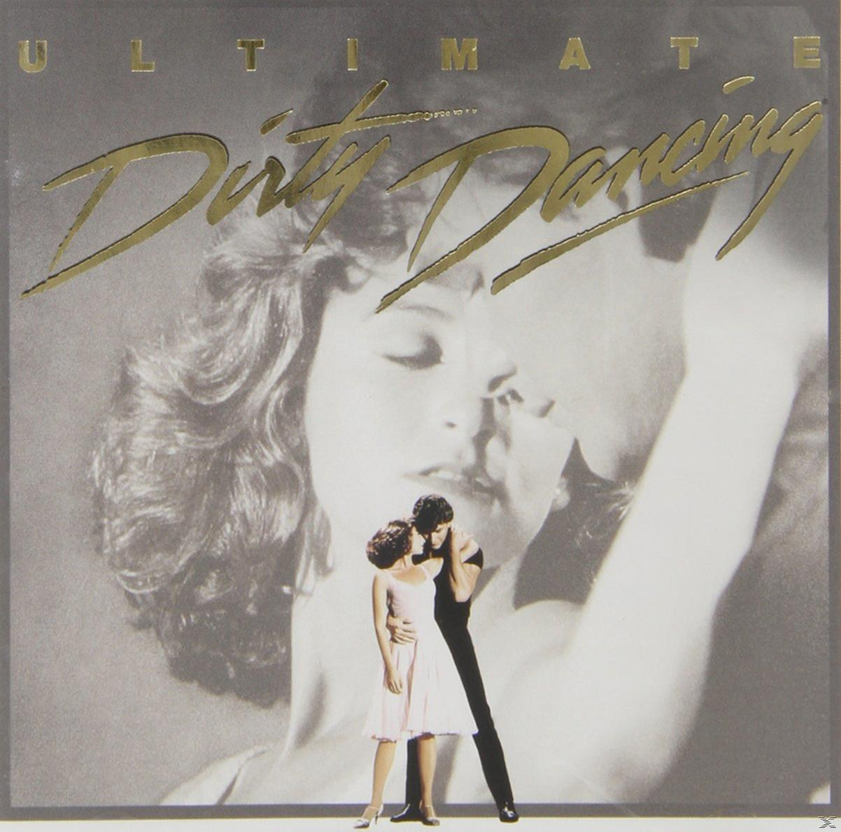 Albumcover für 'Dirty Dancing'. Zeigt ein Paar, das sich umarmt, mit einem verschwommenen Bild dahinter.