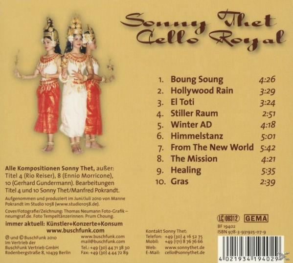 Sonny Thet - Cello Royal  - (CD)