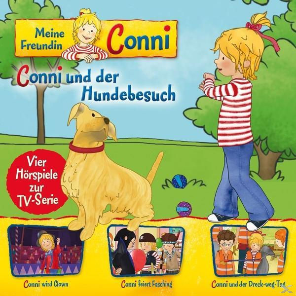 Cover eines Kinderbuchs. Ein Mädchen und ein Hund interagieren. Illustrationen und Text sind sichtbar.