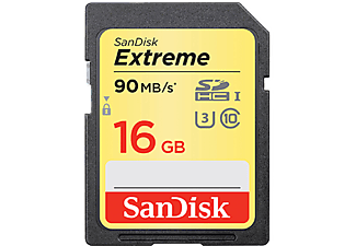 SANDISK EXTREME SDHC 16GB 90MB/S CLASS 10 UHS-I