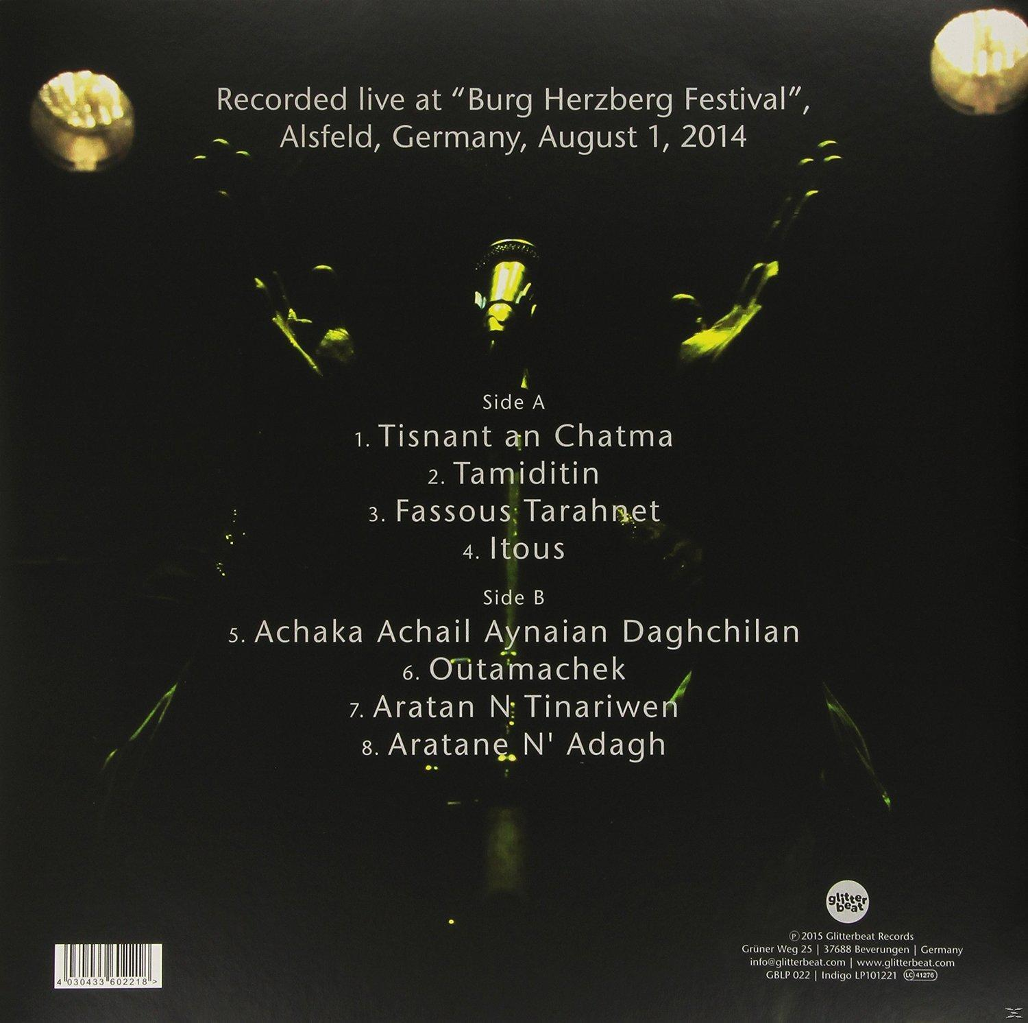 Plattenrückseite mit Songliste: 'Burg Herzberg Festival', Alsfeld, 1. August 2014.