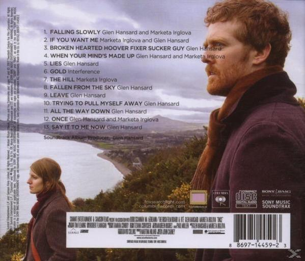 Albumcover mit zwei Personen vor einer Landschaft und einer Titelliste.