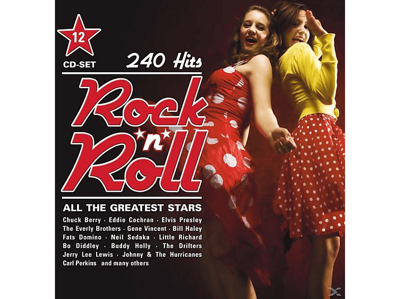 The (CD) - - Rock\'n\'roll-All Greatest Hits Stars-240 Presley/Berry/Cochran/Sedaka/Haley/+