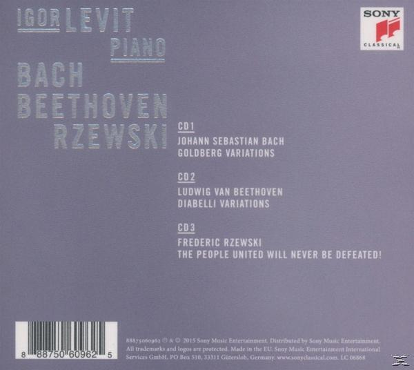 Igor Levit - Bach, Beethoven, Rzewski  - (CD)