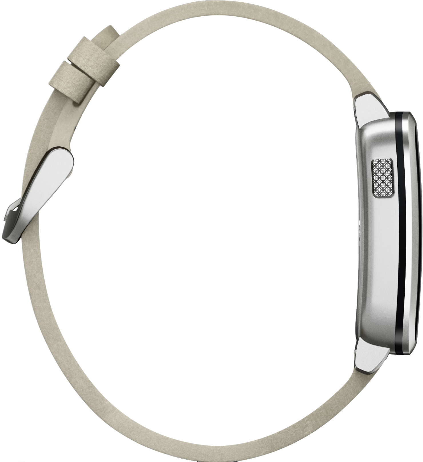 PEBBLE TIME STEEL Smartwatch Silber