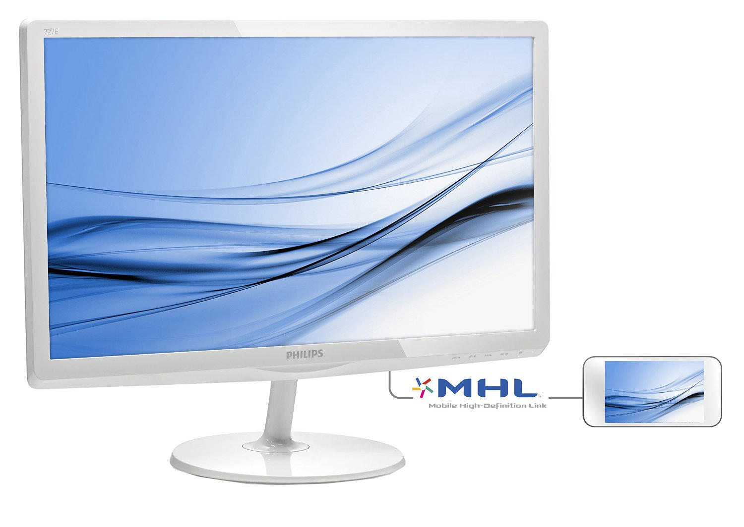 PHILIPS 227E6QDSW/00 21.5 inç (Analog+DVI+MHL+HDMI) Full HD IPS-ADS LCD Monitör