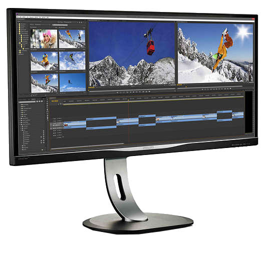 PHILIPS BDM3470UP/00 34 inç W-LED (MHL-HDMI+DVI+VGA+DP+4xUSB) Ultra Wide QHD IPS LCD Monitör