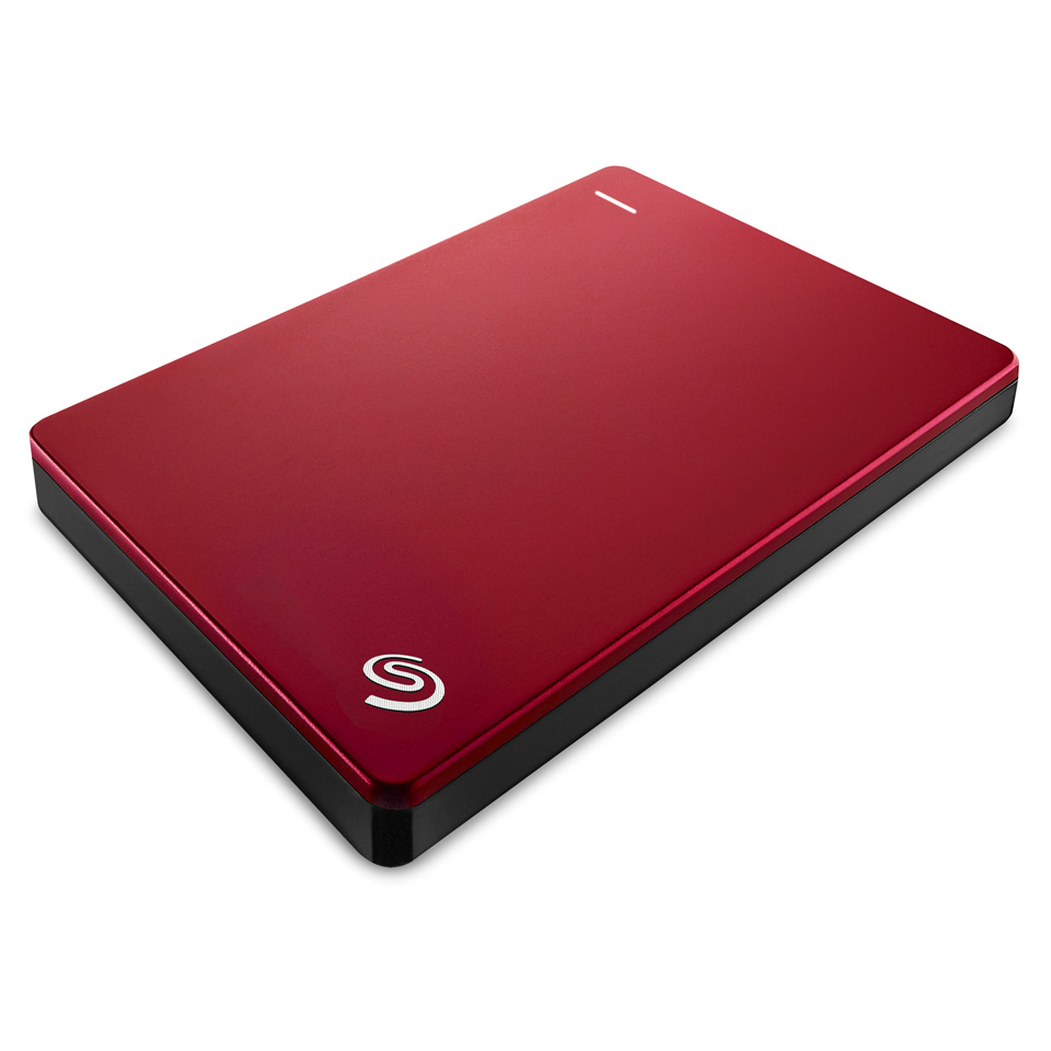 SEAGATE Backup Plus Slim Festplatte, 2 TB HDD, 2,5 Zoll, extern, Rot