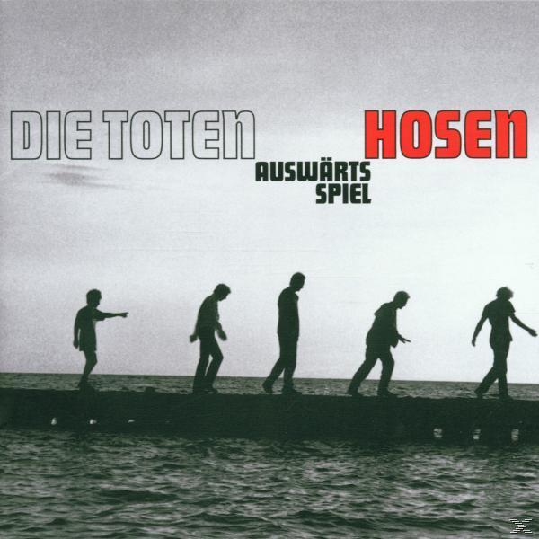 Albumcover. Silhouetten von fünf Männern, die auf dem Wasser gehen. Text: 'Die Toten Hosen', 'Auswärtsspiel'.