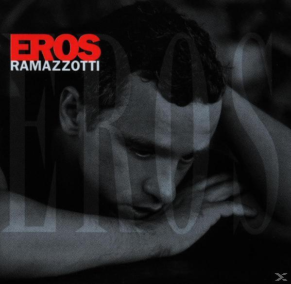 Albumcover von Eros Ramazzotti, Schwarzweiß mit seinem Gesicht im Zentrum.