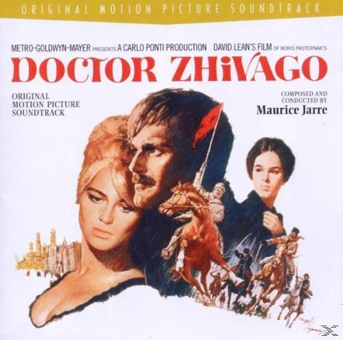 Album borító színészekkel, egy lovon ülő férfival és egy nővel. Szöveg: Doctor Zhivago. Metro-Goldwyn-Mayer.
