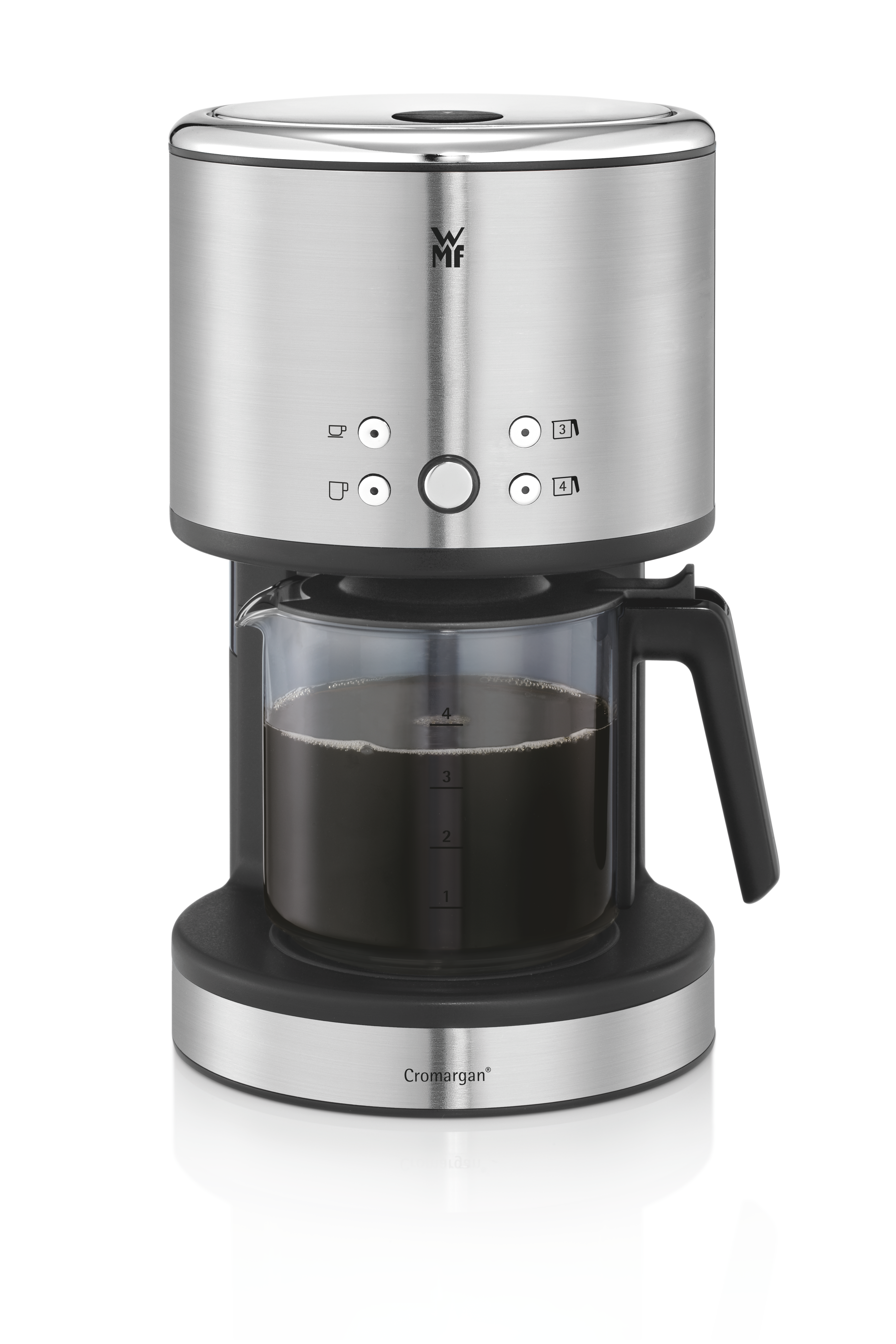 WMF 04.1214.0011 Küchenminis Kaffeemaschine Cromargan® matt/Schwarz