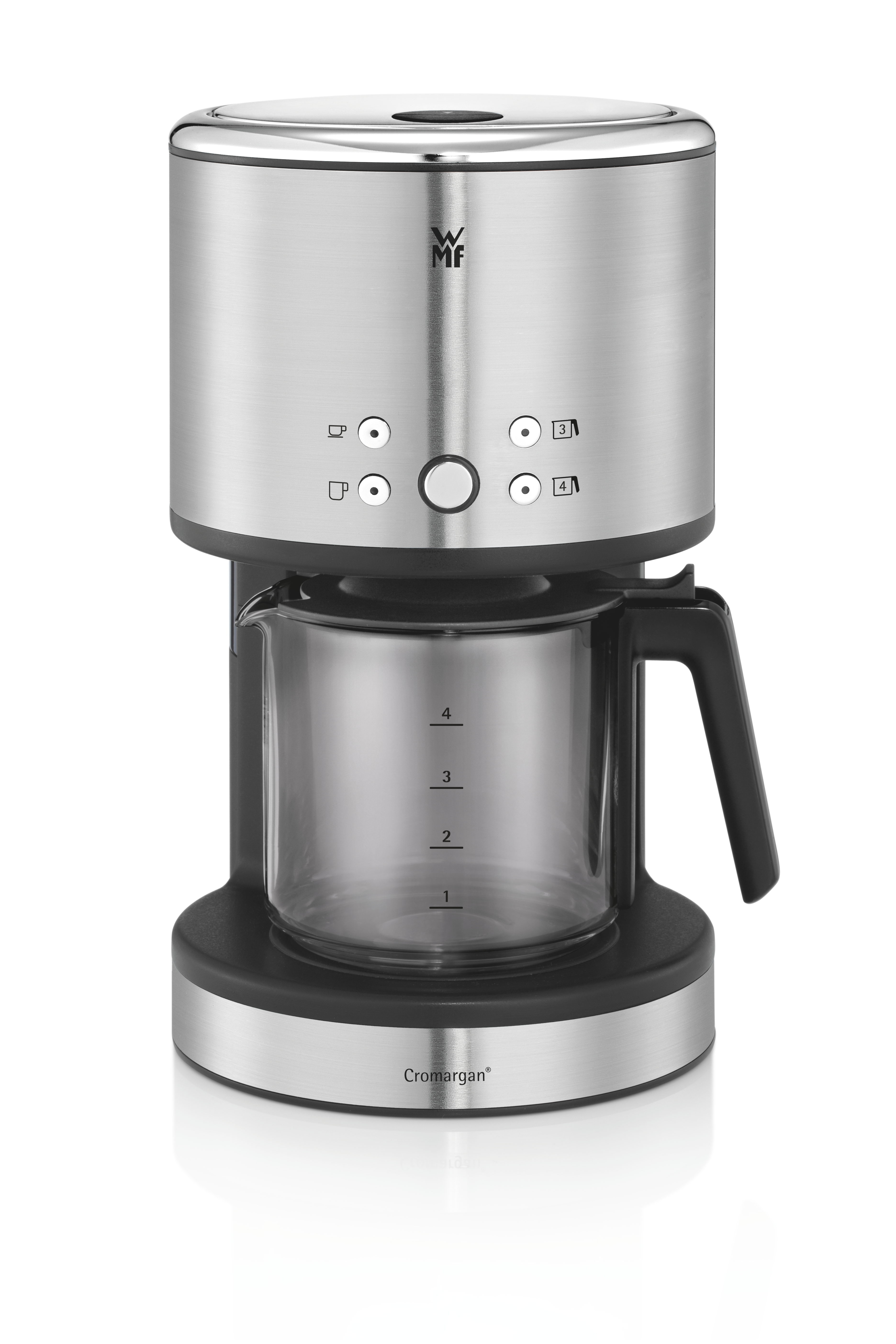 WMF 04.1214.0011 Küchenminis Kaffeemaschine Cromargan® matt/Schwarz