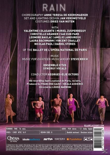 VARIOUS, Synergy Vocals, The Ictus Ensemble, Ballet De L'opéra National De Paris - Rain  - (DVD)