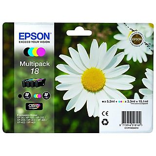 Cartucho de tinta - Epson Multipack 18 pack, 4 colores