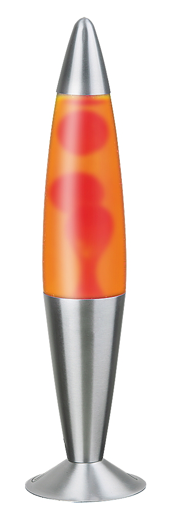 RÁBALUX 4107 Lollipop 2, lávalámpa, E14 G45 1x MAX 25W, piros/ sárga/ ezüst 