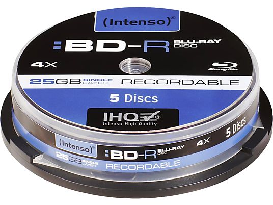 INTENSO 5001111 BLU-RAY-R 25GB CB5 - Disque Blu-Ray vierge