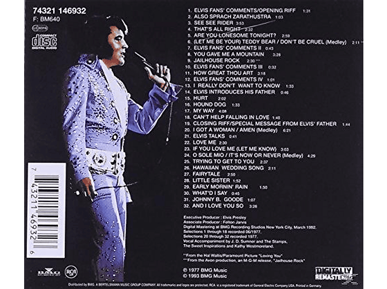Thumbnail - Elvis Presley - In Concert (CD)
