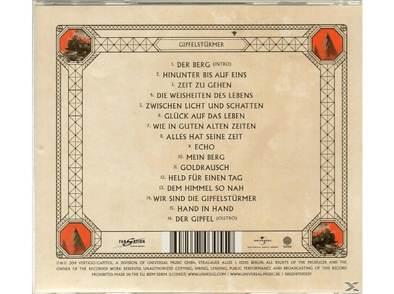Thumbnail - Unheilig - Gipfelstürmer (CD)