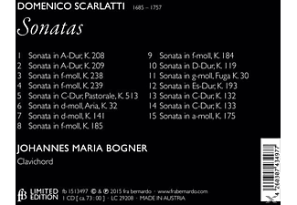 Johannes Maria Bogner, Giuseppe Domenico Scarlatti - Sonaten  - (CD)