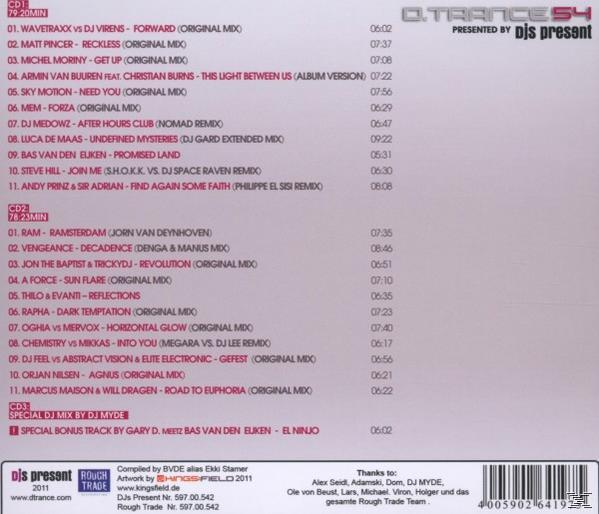 VARIOUS - D.Trance 54  - (CD)